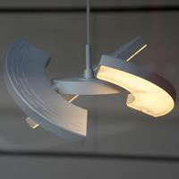 Serien Lighting Draft Suspension Tube S Schirm braun transparent