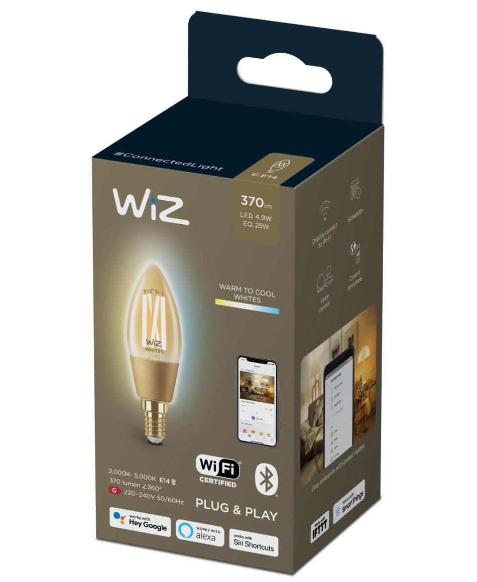 WiZ WiZ Filament 5-25W E14 Kerzenform Amber