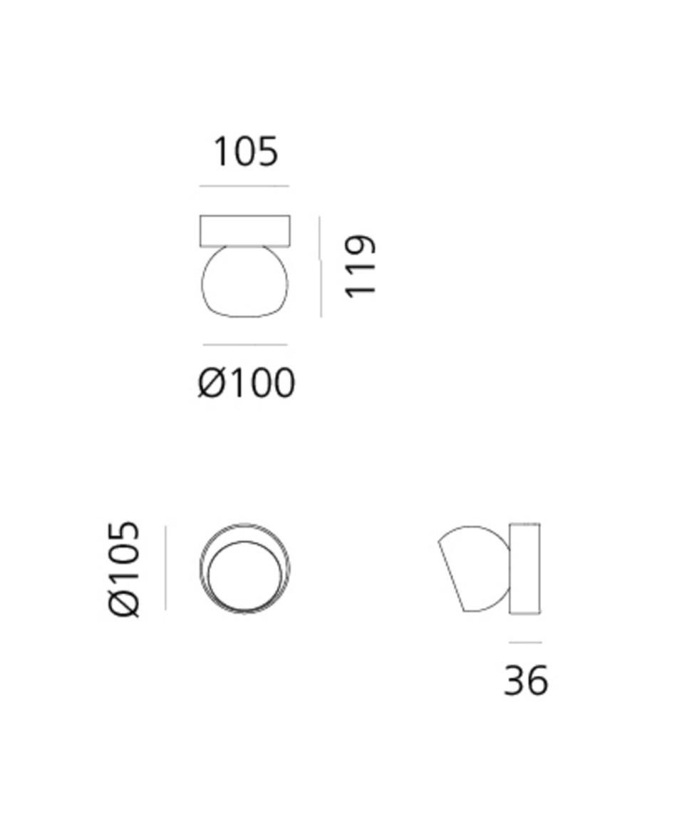 Artemide Ixa Wall Spot 3000K
