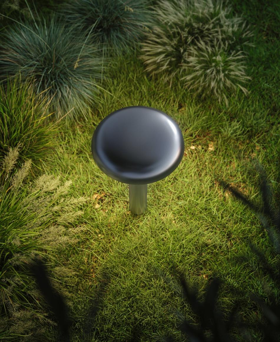 Artemide Knop Pollerleuchten 3000K Silver ON/OFF