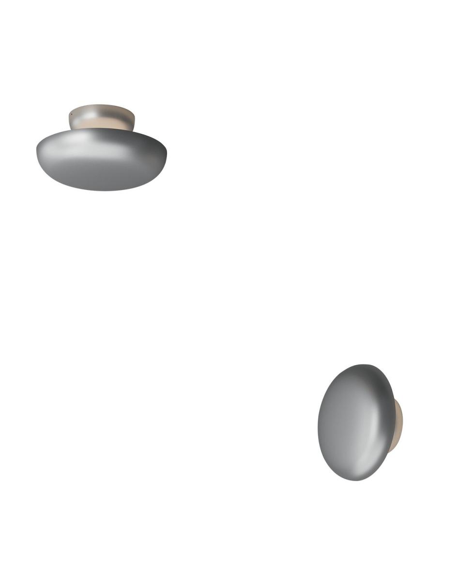Artemide Knop Wall/Ceiling 3000K Silver ON/OFF