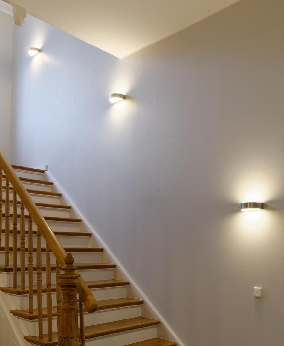 Bega Wandleuchten mit zweiseitigem Lichaustritt Edelstahl - LED