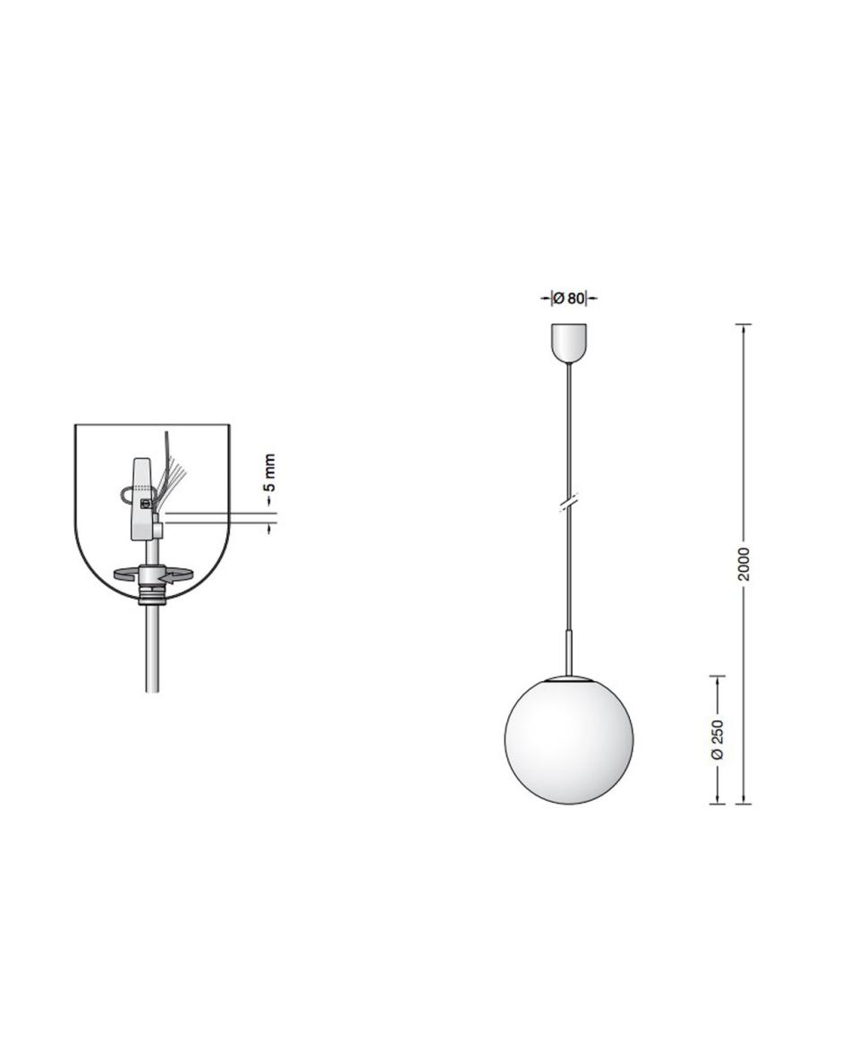 Bega 5302P Pendelleuchte Edelstahl