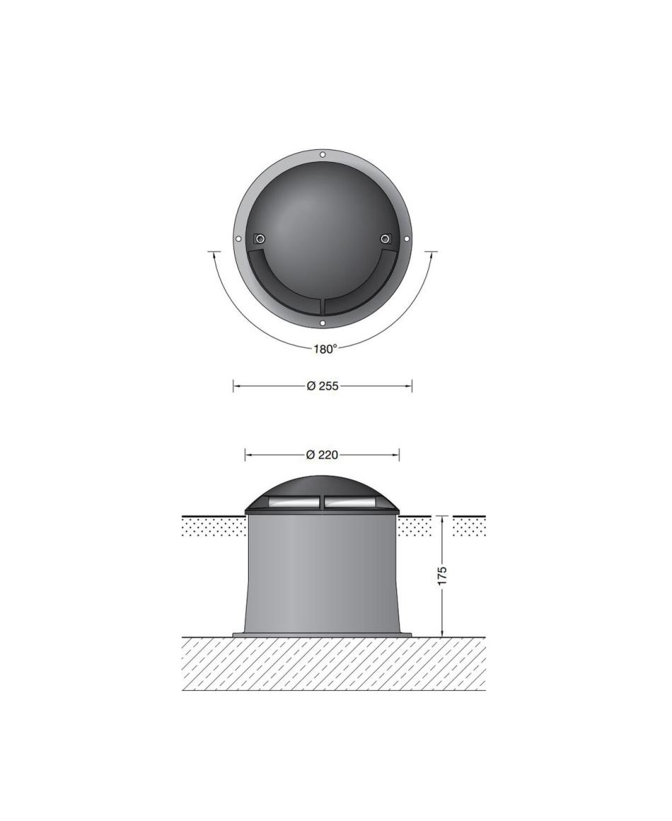 Bega Überrollbare Bodeneinbauleuchten LED mit einem Lichtsektor - 180° - Druckbelastung 4000kg