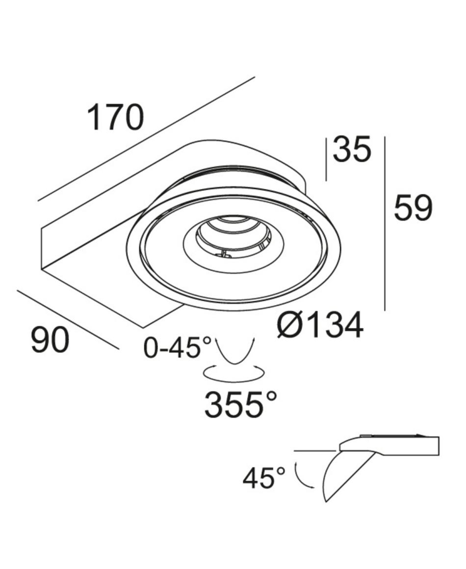 Delta Light Tweeter ON 1 92750 DIM8 Weiß