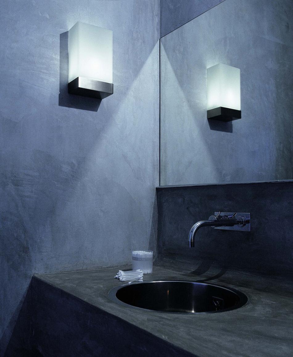 Flos Tin Square Wandleuchte Nickel satiniert