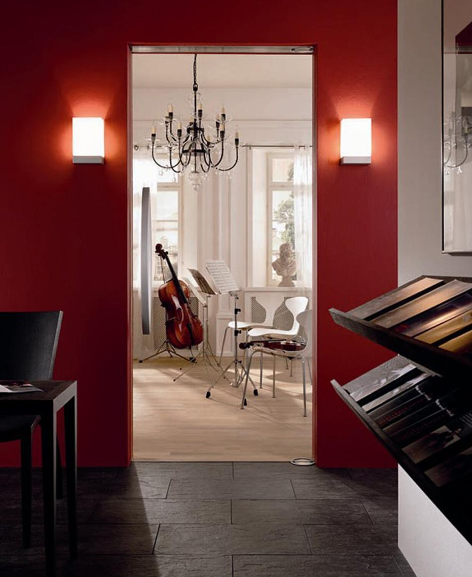 Flos Tin Square Wandleuchte Nickel satiniert