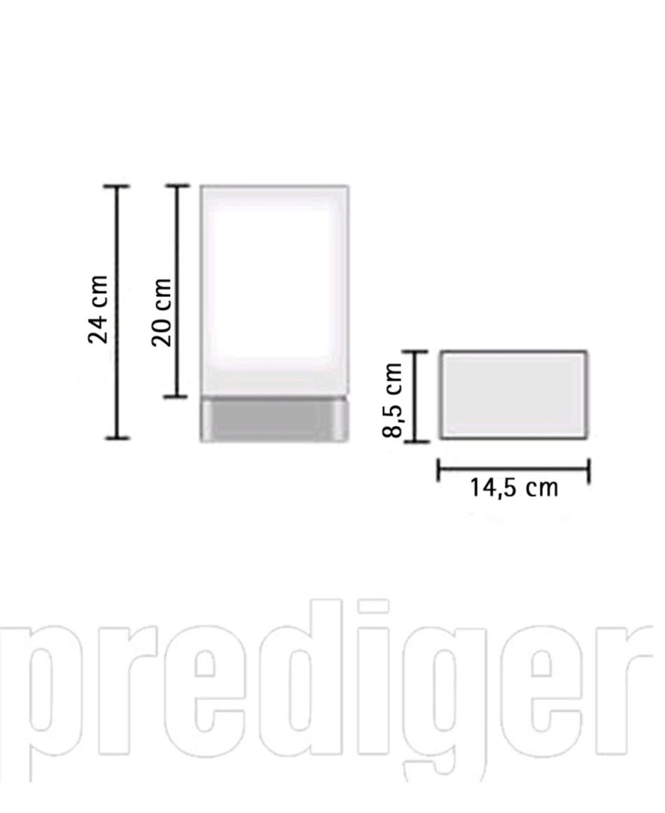 Flos Tin Square Wandleuchte Nickel satiniert
