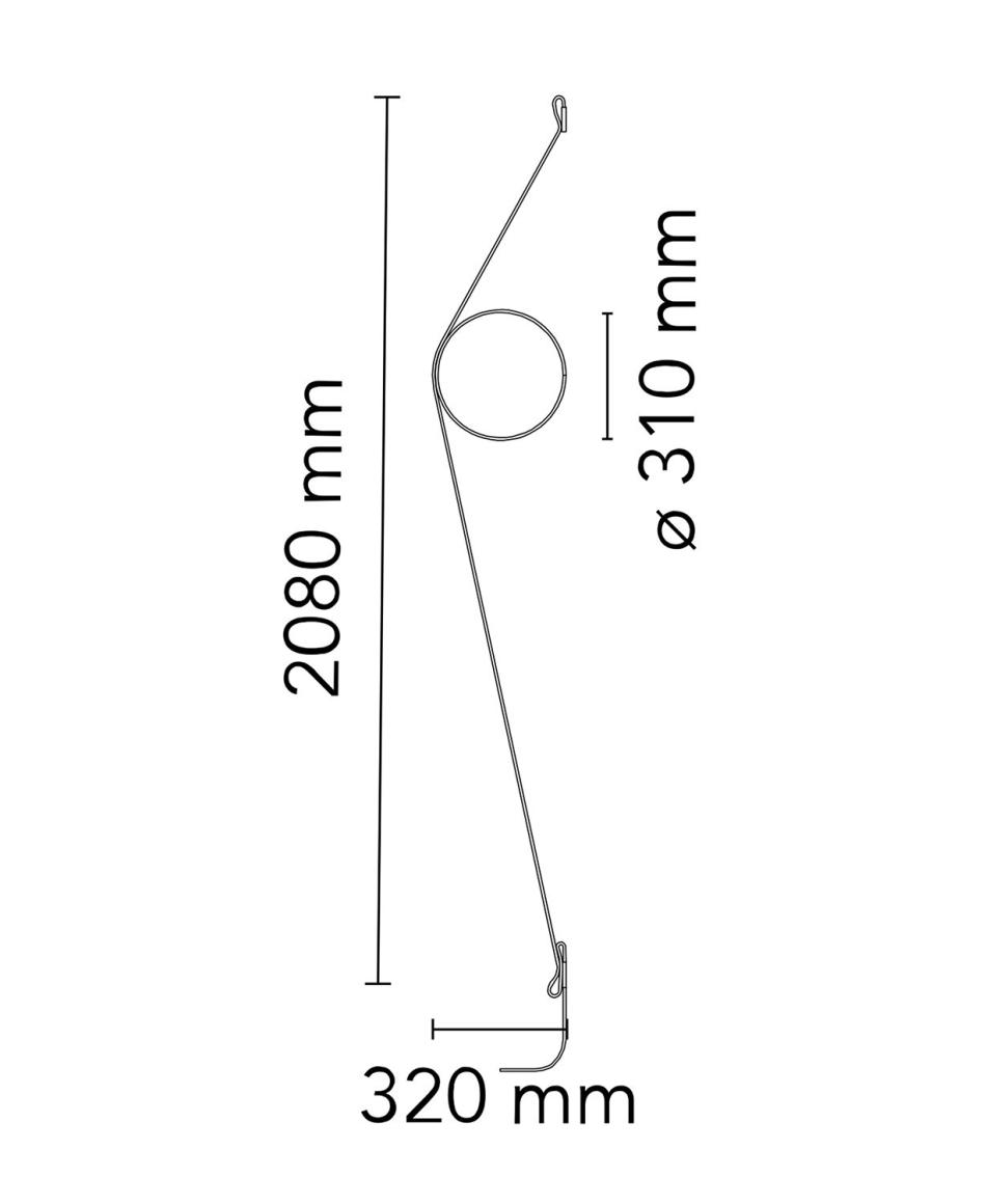 Flos Wirering Kabel Grau