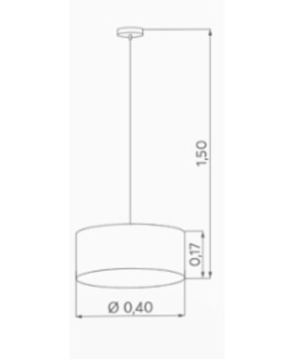 Hufnagel Mara Pendelleuchte Ø 40cm Mokka