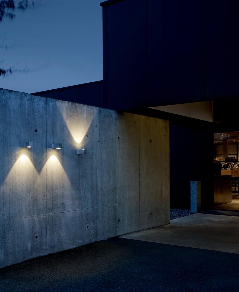 IP44.DE Como IvyLight Down Außenleuchte Aluminium gebürstet, eloxiert, Glaslinse