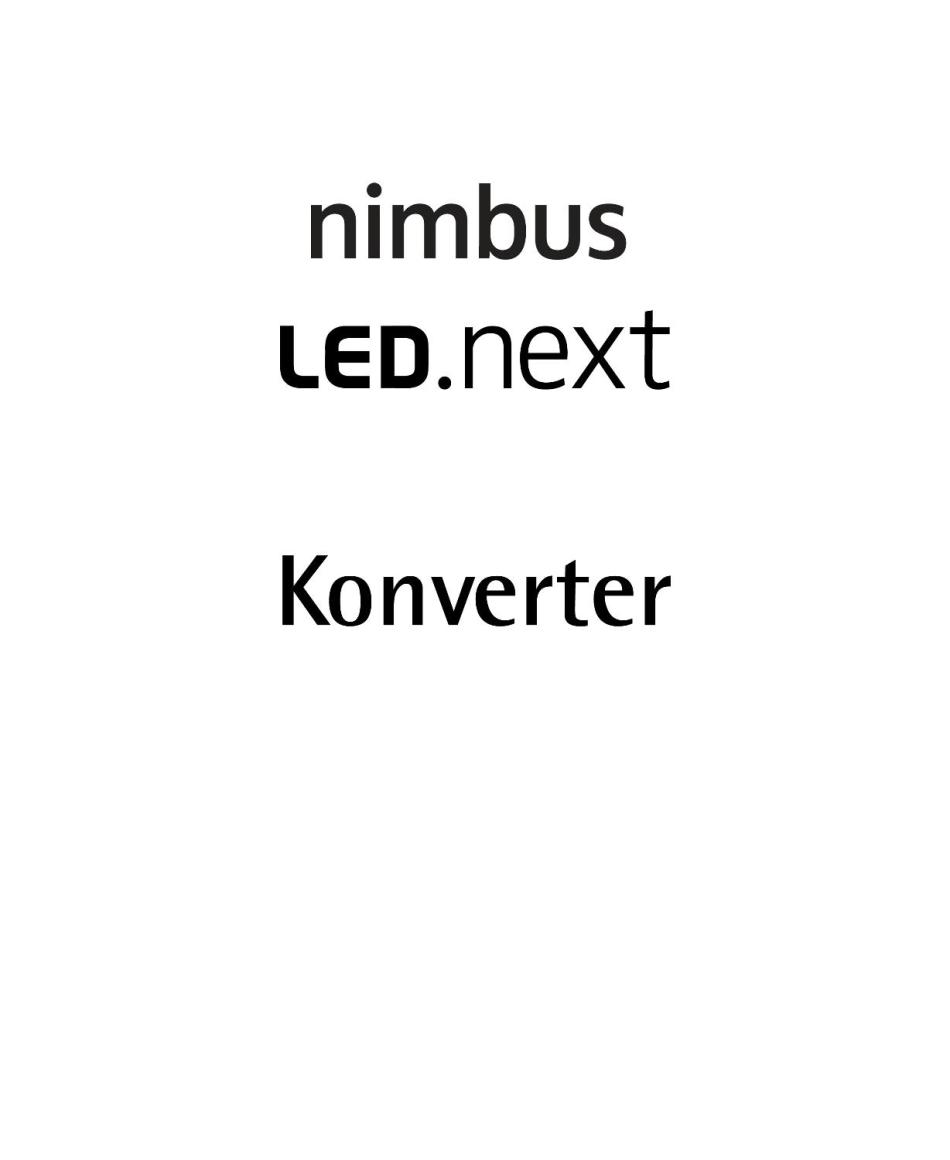 Nimbus Konverter zu Nimbus LED.next Leuchten