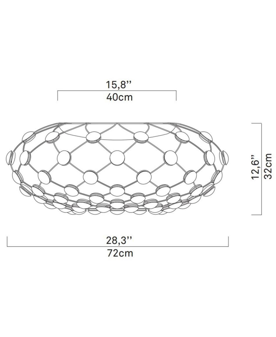 Luceplan Mesh 72 Ceiling