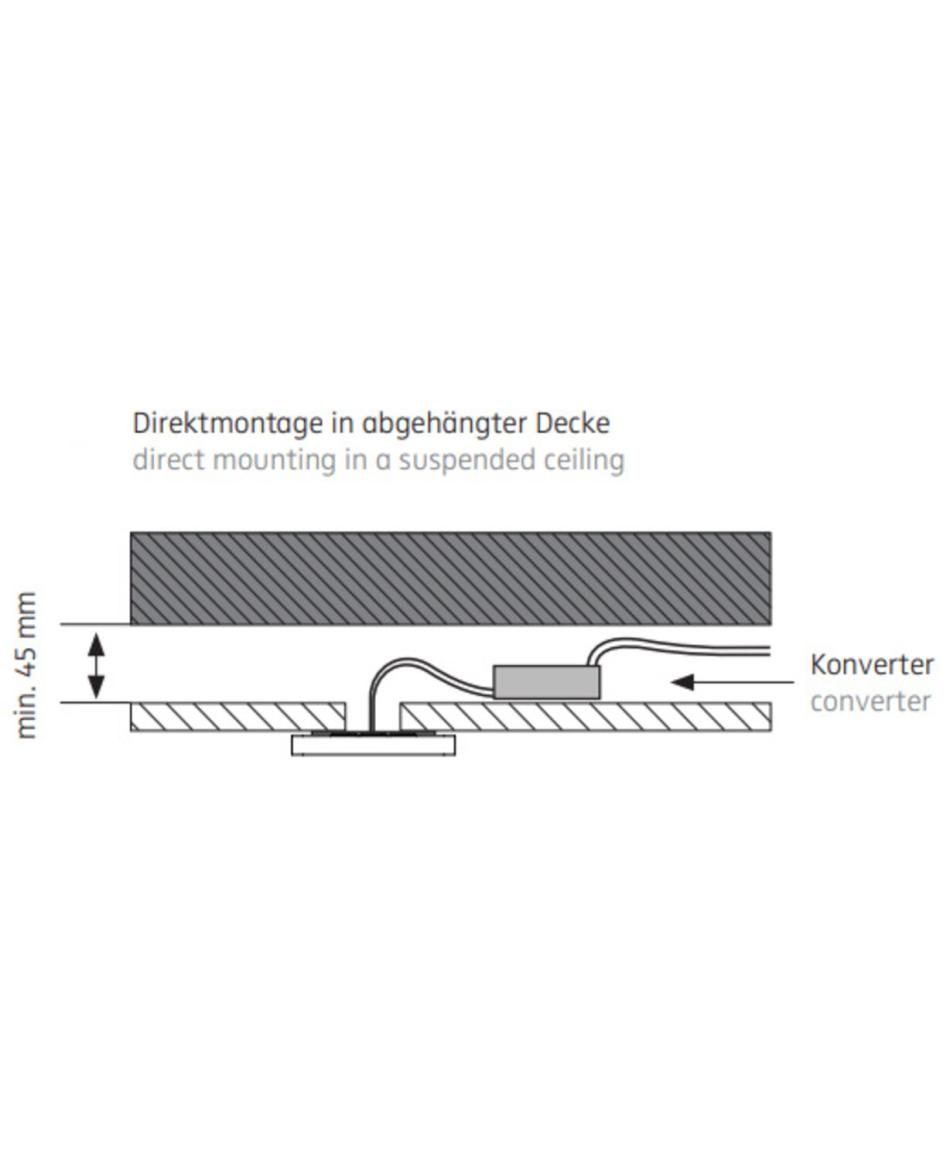 Nimbus Modul R 9 Aqua Deckenanbauleuchten für Direktmontage