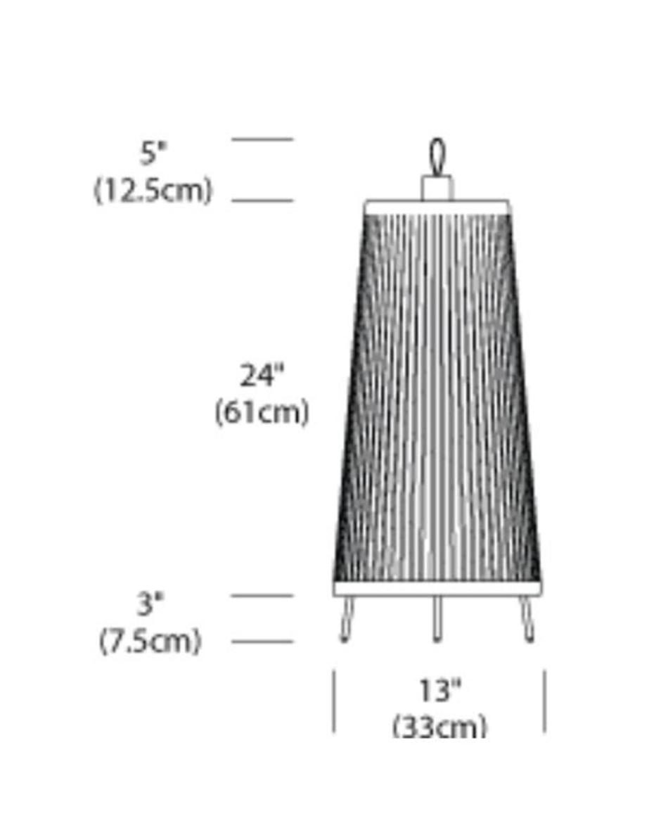 Pablo Designs Solis Stehleuchte 61cm Schwarz
