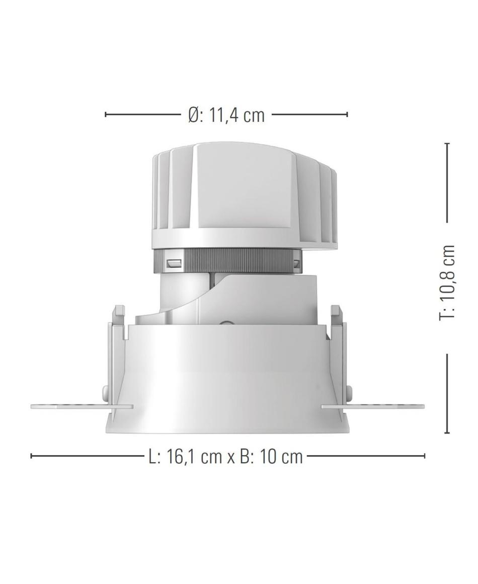 prediger.base p.116 Ausrichtbare LED Decken-Einbaustrahler RM - Trimless - Dim to Warm - exklusive Treiber