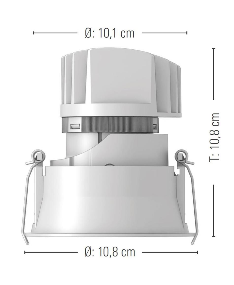 prediger.base p.116 Ausrichtbare LED Decken-Einbaustrahler RM - exklusive Treiber