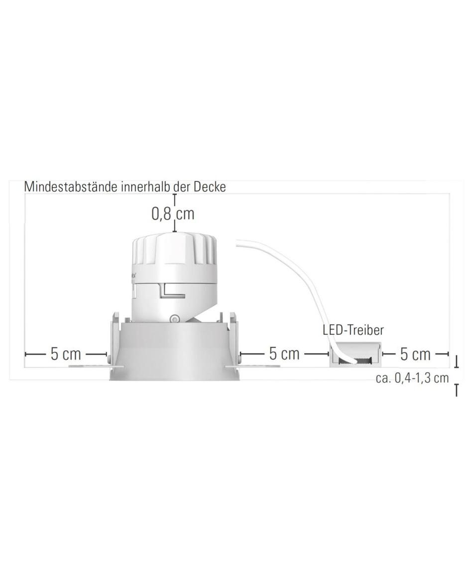 prediger.base p.116 Ausrichtbare LED Decken-Einbaustrahler RS - Trimless - Dim to Warm - exklusive Treiber