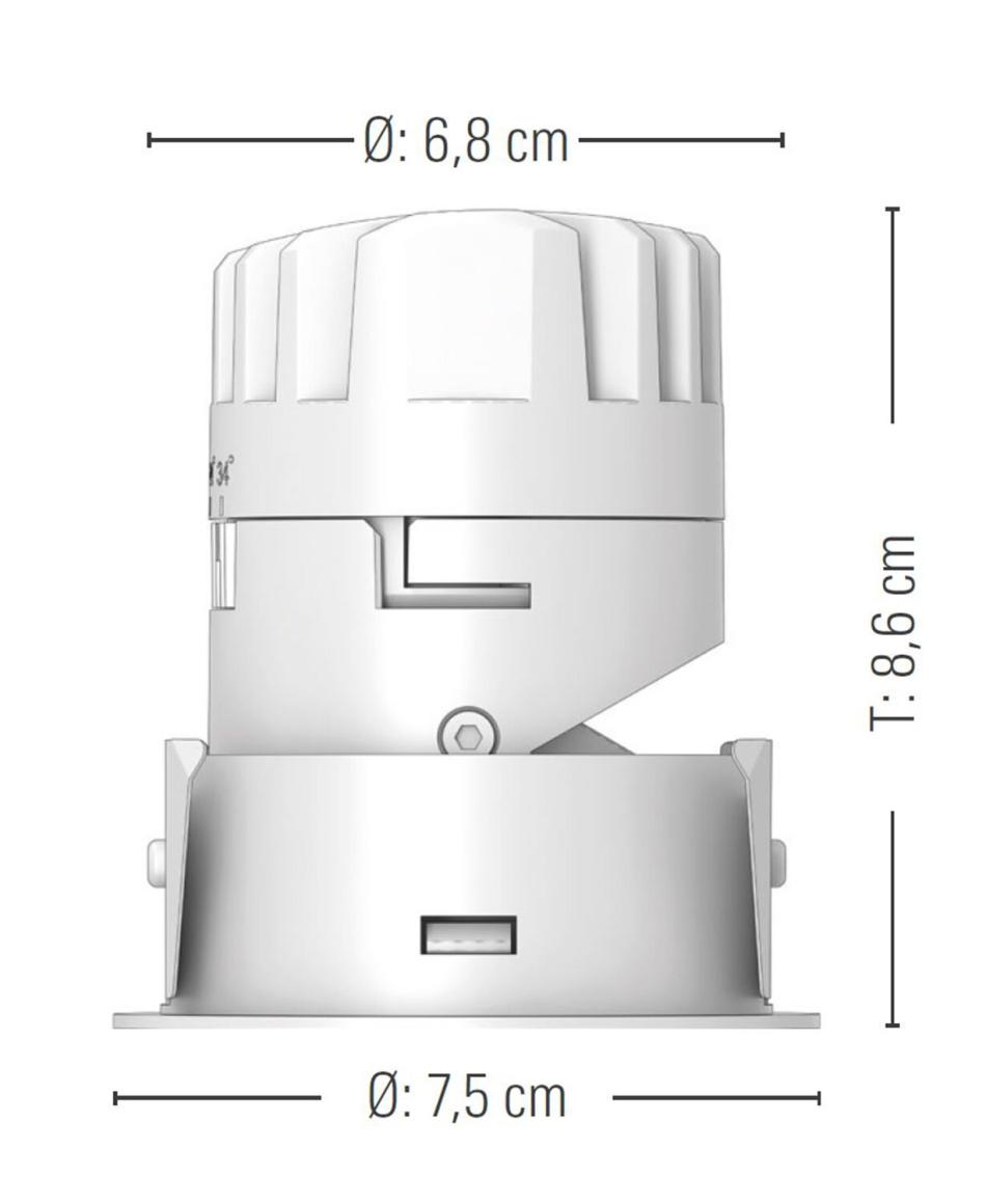 prediger.base p.116 Ausrichtbare LED Zoom-Decken-Einbaustrahler RS - exklusive Treiber