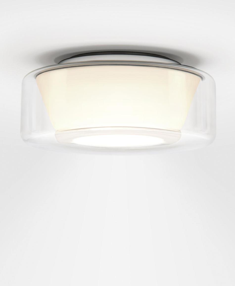 Serien Lighting Curling Ceiling Large Klar/Opal konisch LED