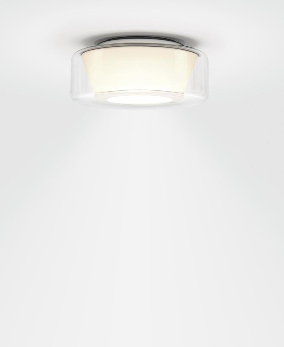 Serien Lighting Curling Ceiling Small Klar/Opal konisch LED