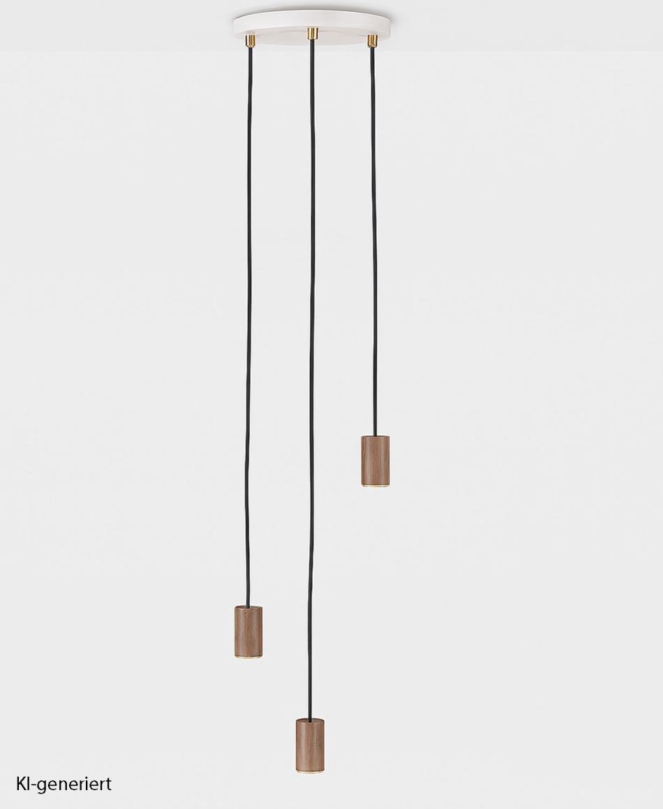 Tala Triple Pendant White/Walnut LED 3er Pendelleuchte Normallampe