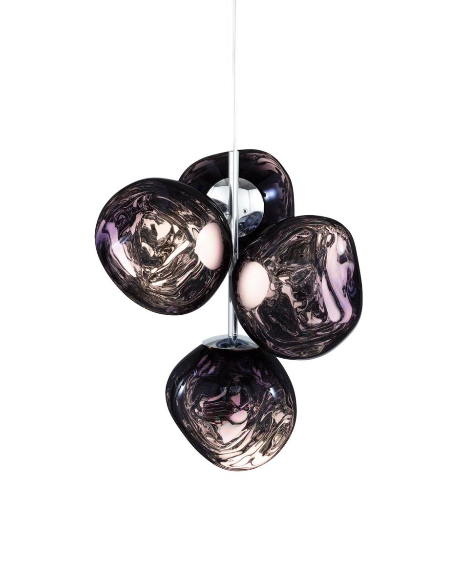 Tom Dixon Melt Mini Chandelier LED 3000K Phase Smoke