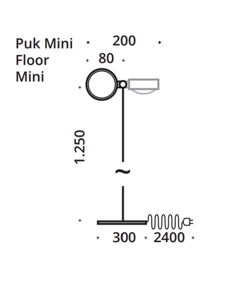 Top Light Puk Mini Floor Mini Single LED