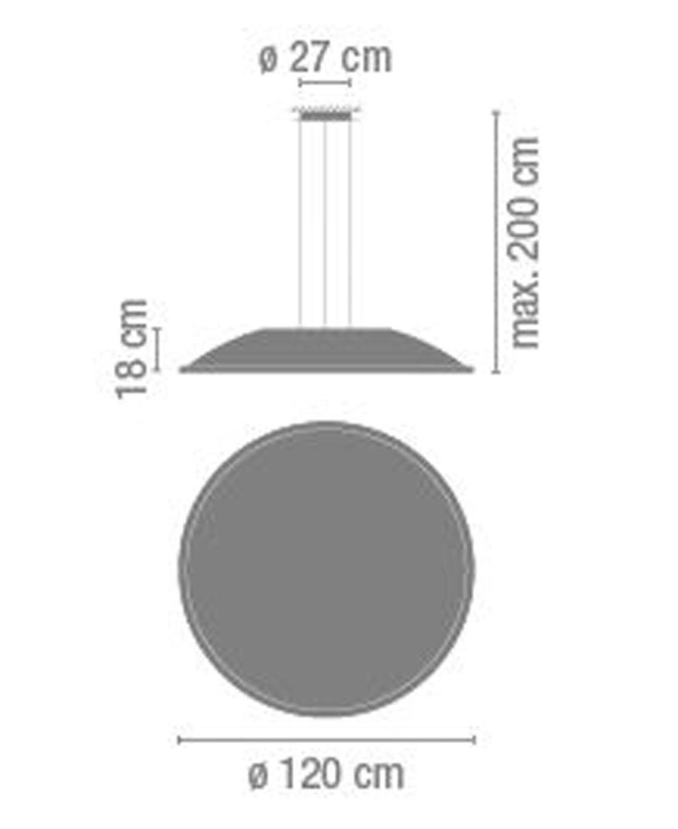 Vibia Big LED 0538 Pendelleuchten - Durchmesser: 100 cm