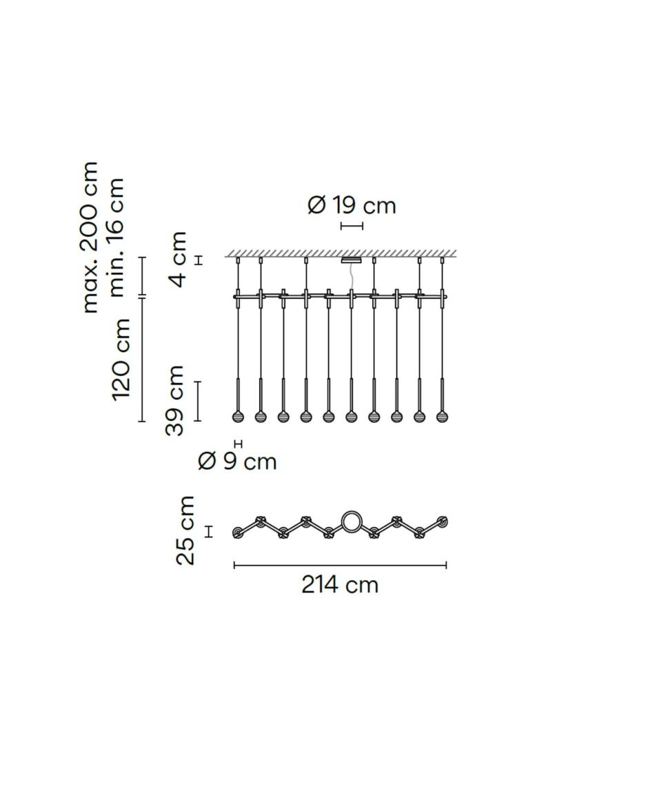 Vibia Algorithm 0835 Pendelleuchten