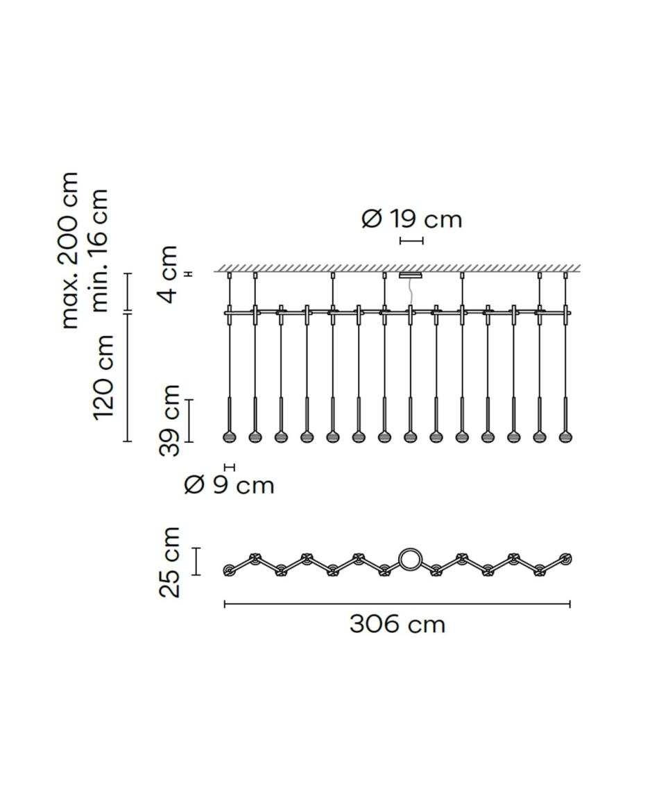 Vibia Algorithm 0840 Pendelleuchten