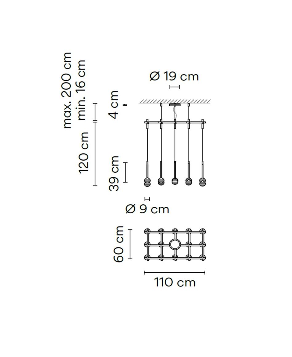 Vibia Algorithm 0870 Pendelleuchten