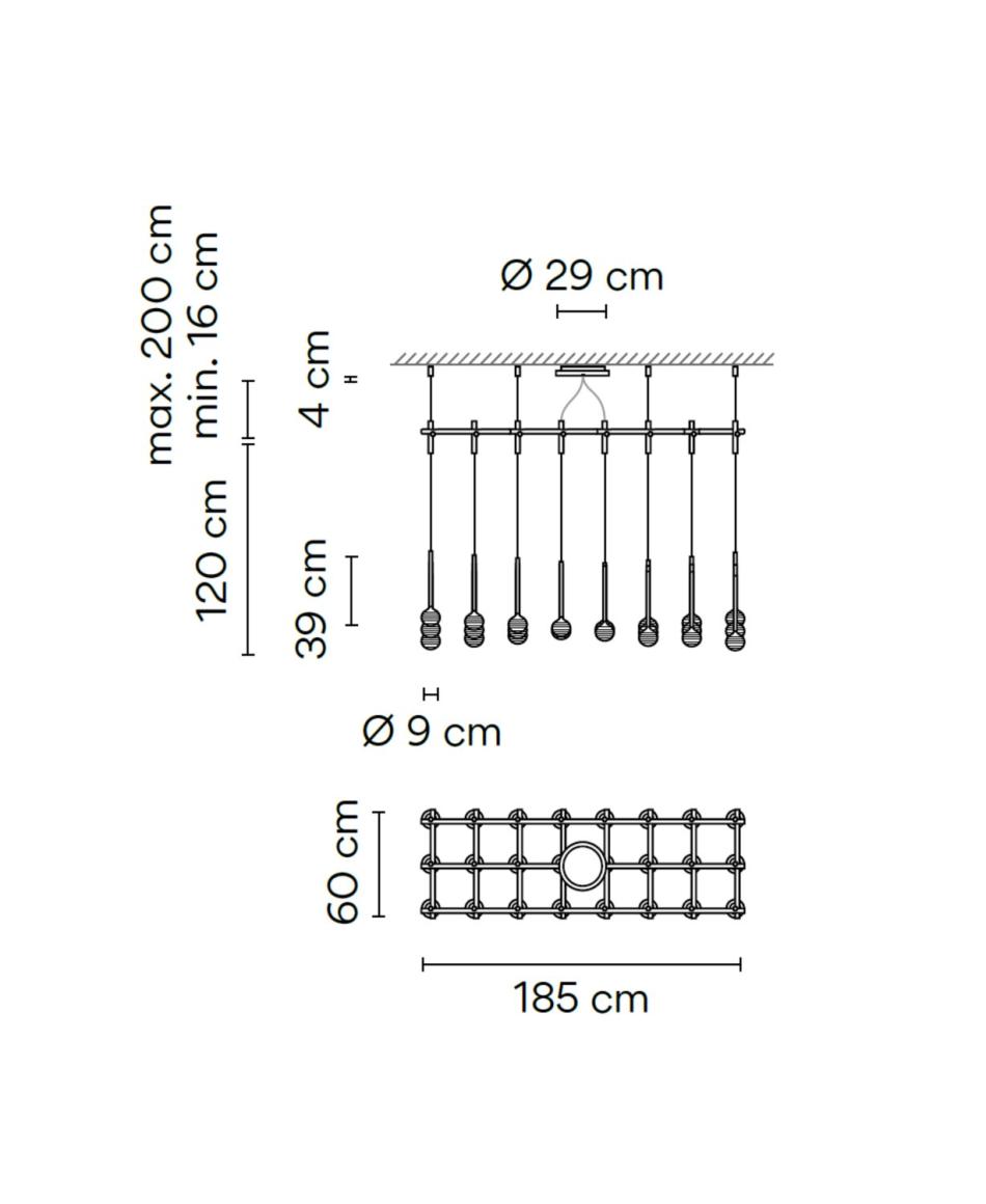 Vibia Algorithm 0875 Pendelleuchten