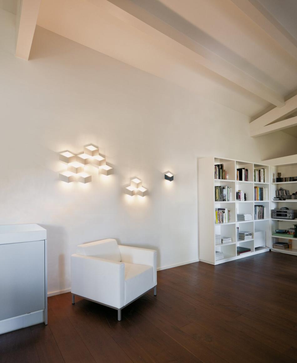 Vibia Fold Surface 4204 Wandleuchte Cremeweiß matt