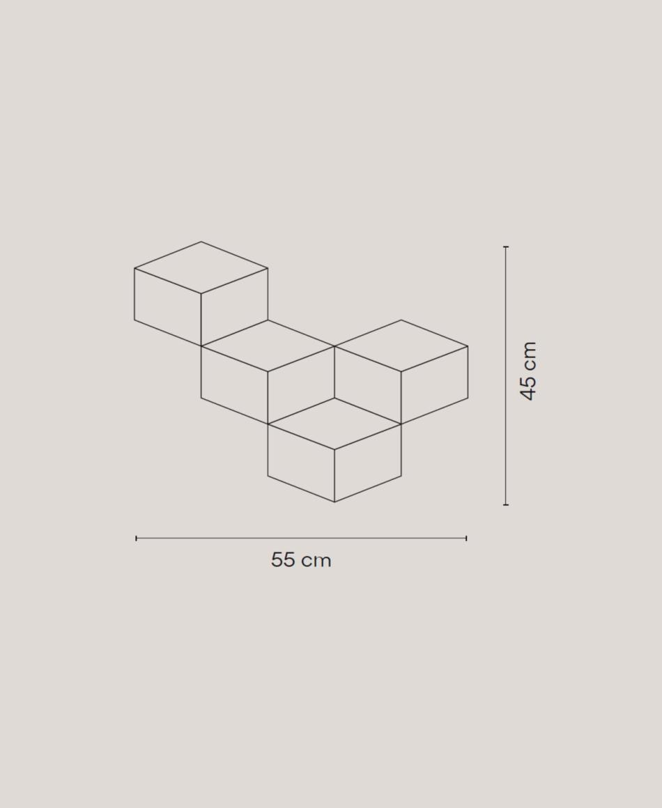 Vibia Fold Surface 4204 Wandleuchte Cremeweiß matt