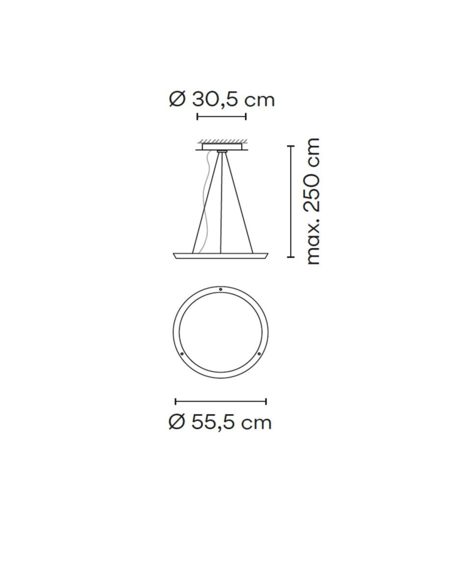Vibia Halo Circular 2330 Pendelleuchten