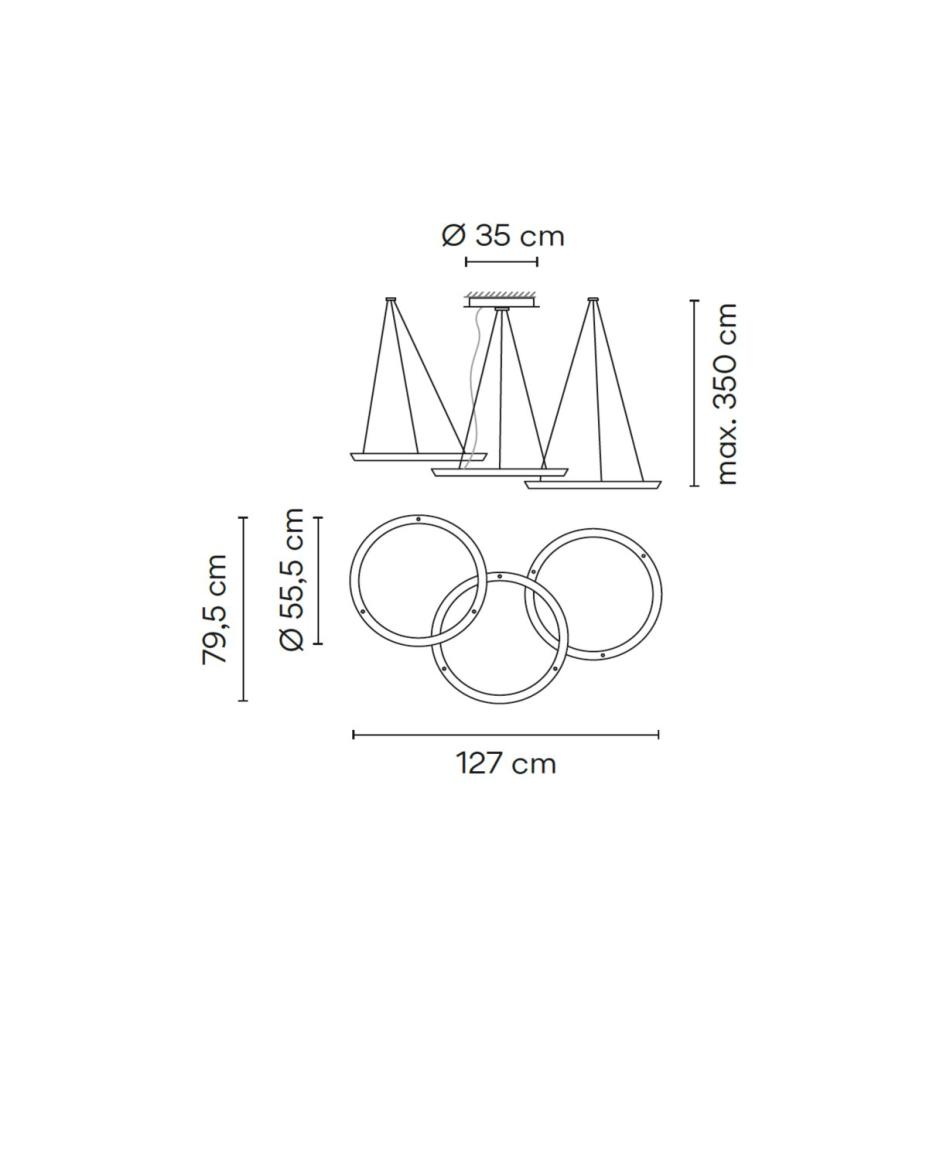 Vibia Halo Circular 2332 Pendelleuchten