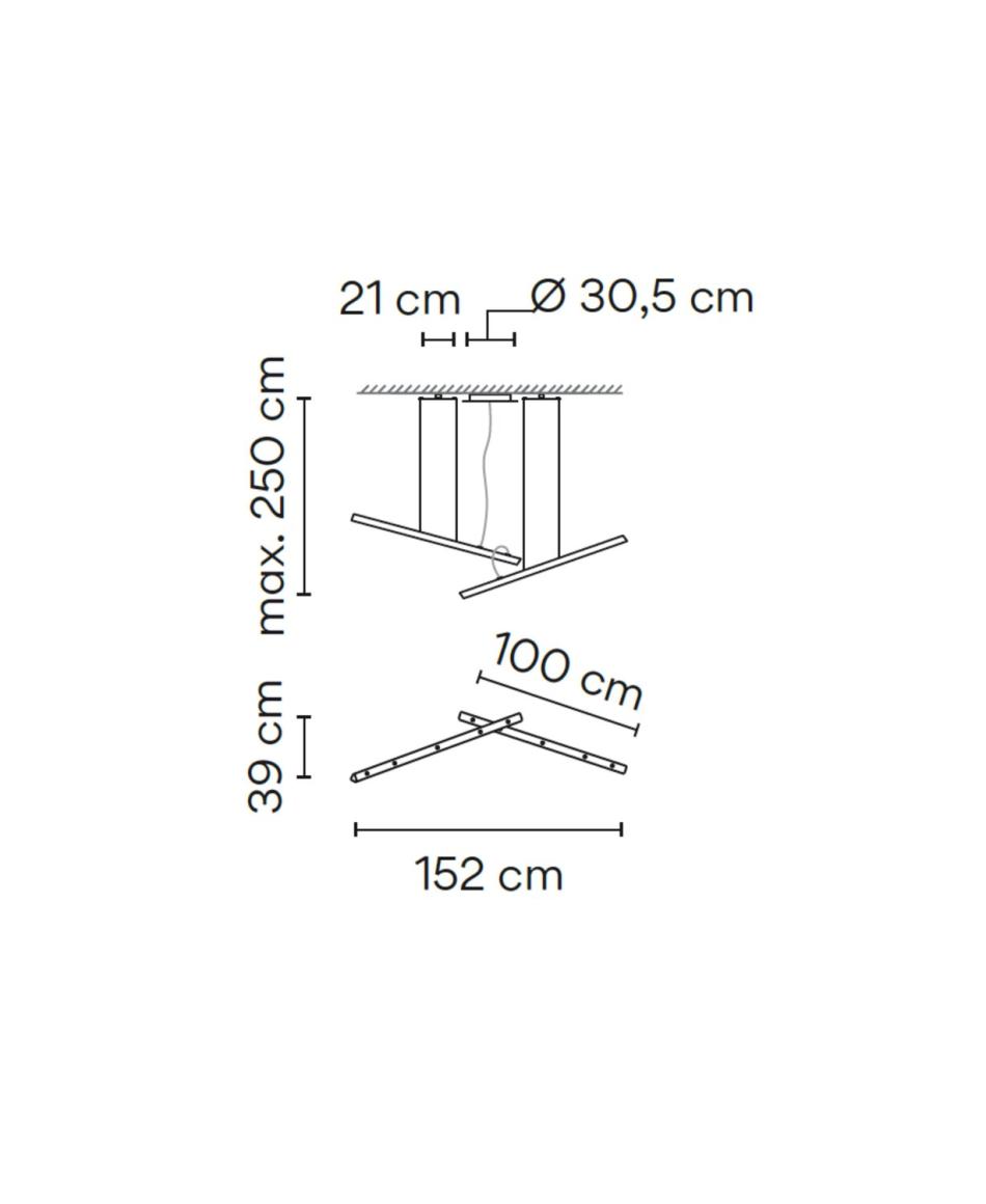 Vibia Halo Lineal 2340 Pendelleuchten