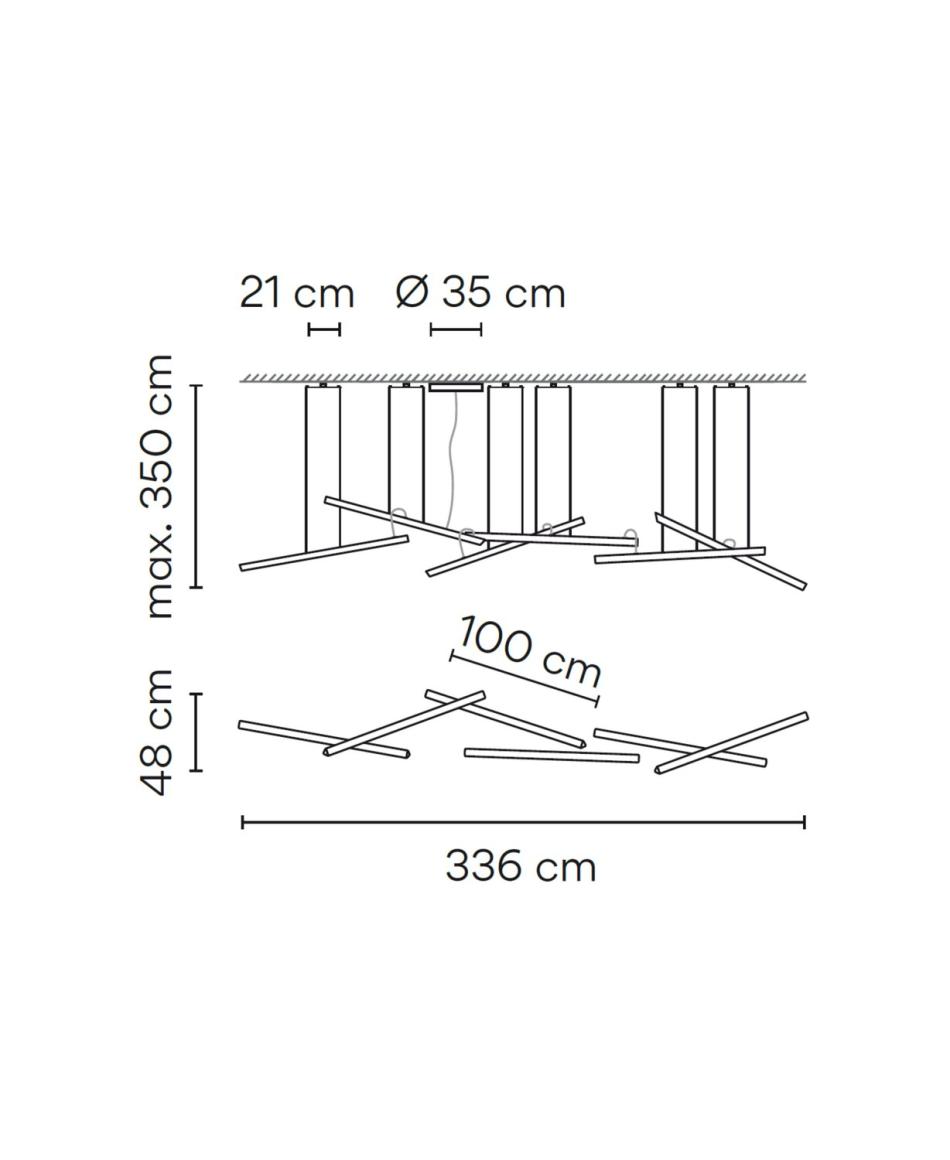 Vibia Halo Lineal 2342 Pendelleuchten
