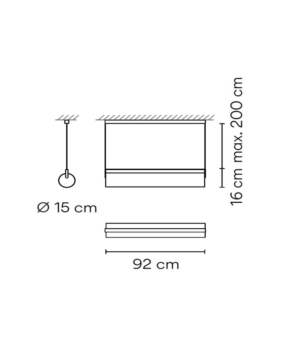 Vibia Kontorno 6474 Pendelleuchte Black 2700K 1-10V