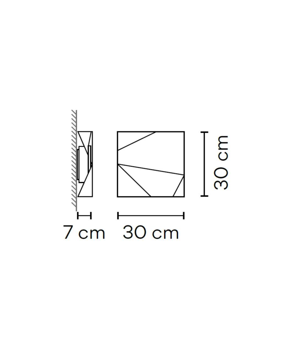 Vibia Origami 4500 Außenwandleuchten