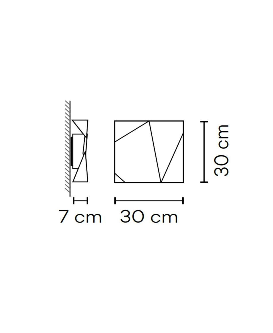Vibia Origami 4501 Außenwandleuchten