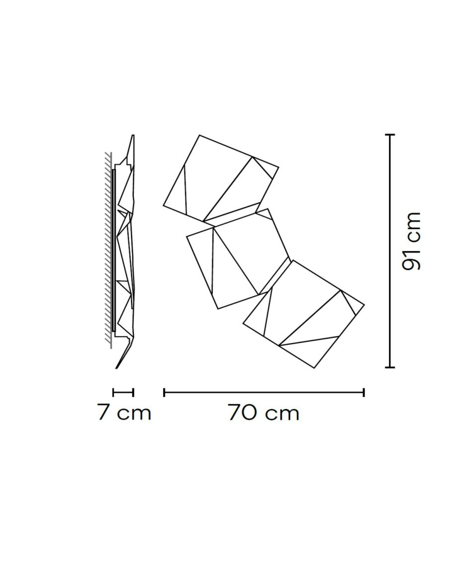 Vibia Origami 4506 Außenwandleuchten