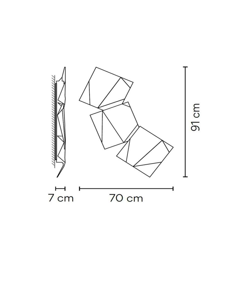 Vibia Origami 4508 Außenwandleuchten