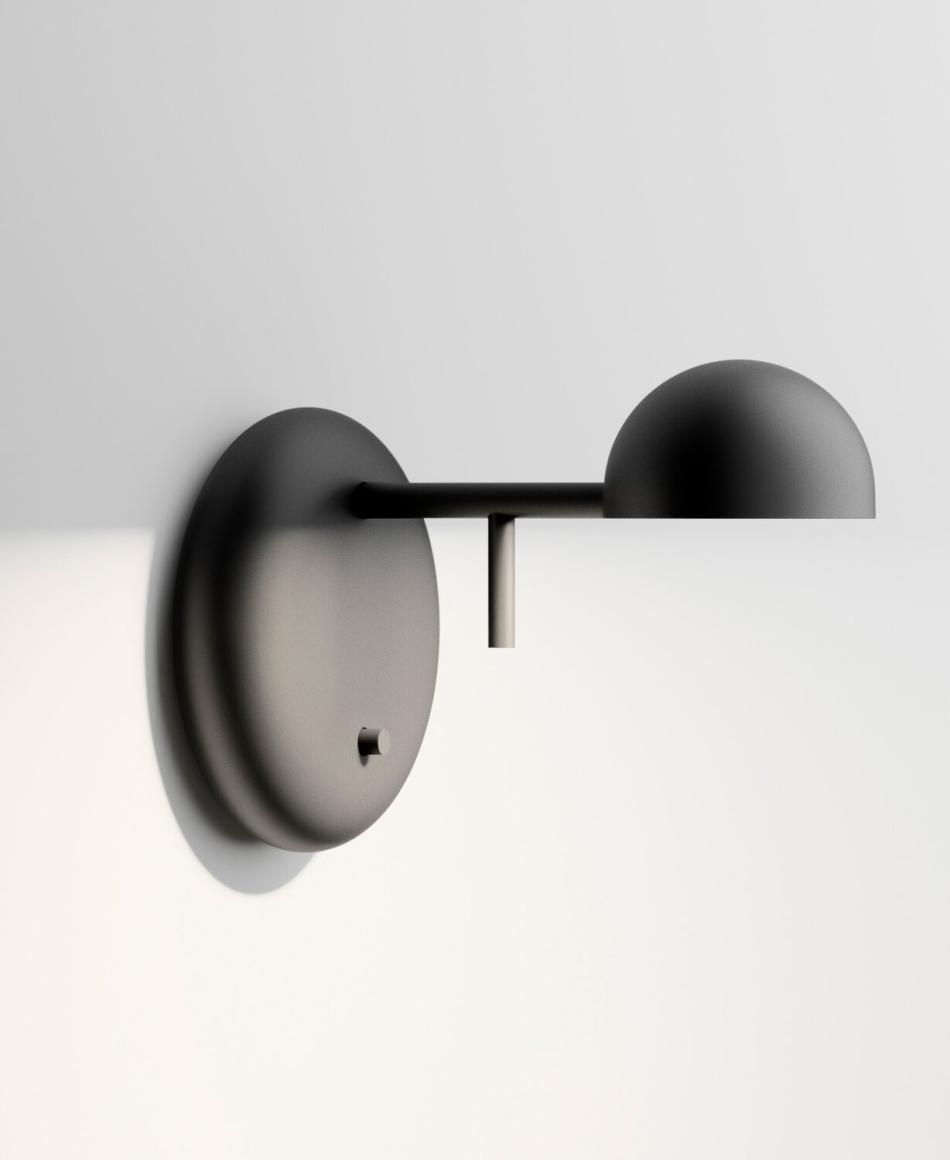 Vibia Pin 1675 Wandleuchte Schwarz 2700K