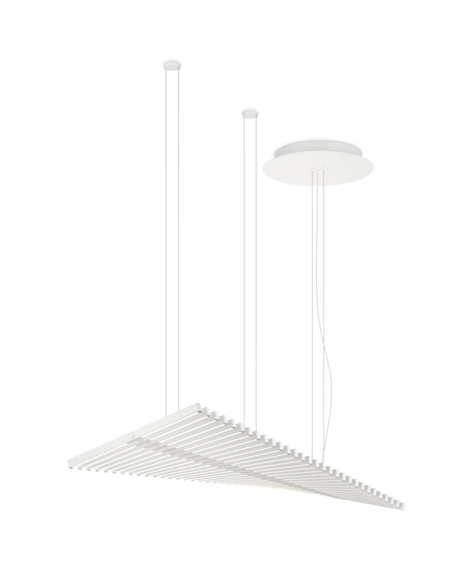 Vibia Rhythm Horizontal 2112 Pendelleuchte Cremeweiss 2700K Casambi