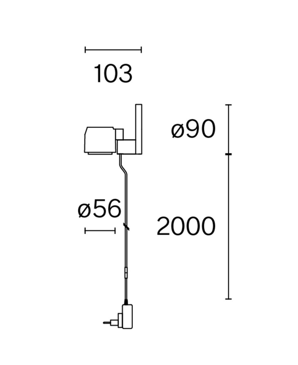 Wastberg+ w225 Ion br0 Wandleuchte