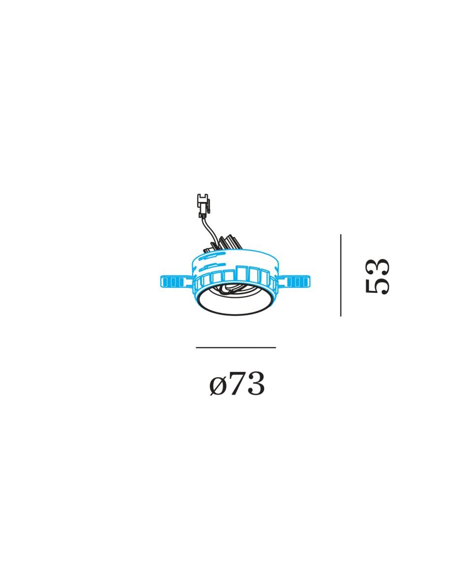 Wever & Ducré Deep Adjust Petit Trimless 1.0 Ceiling