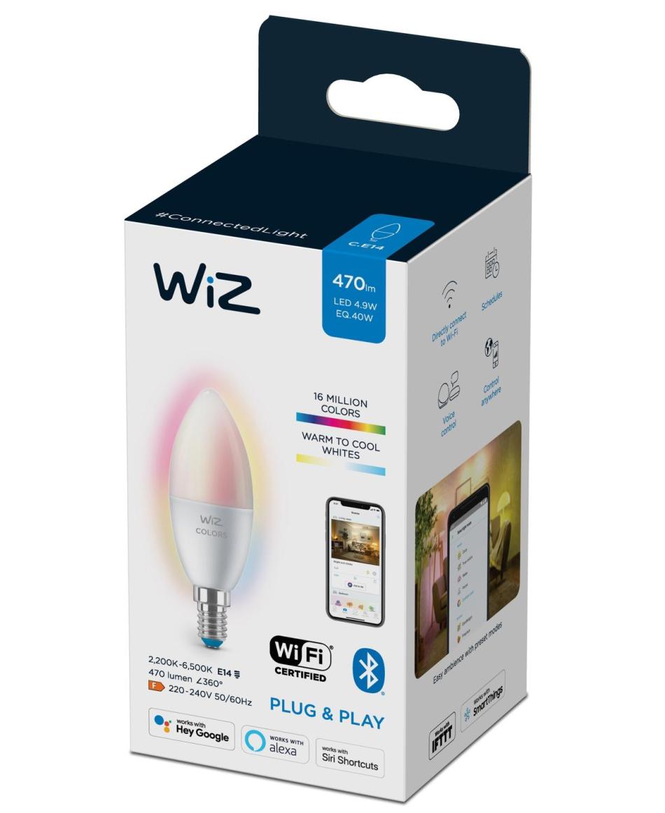 WiZ WiZ White/Color 4,9-40W E14 Kerzenform