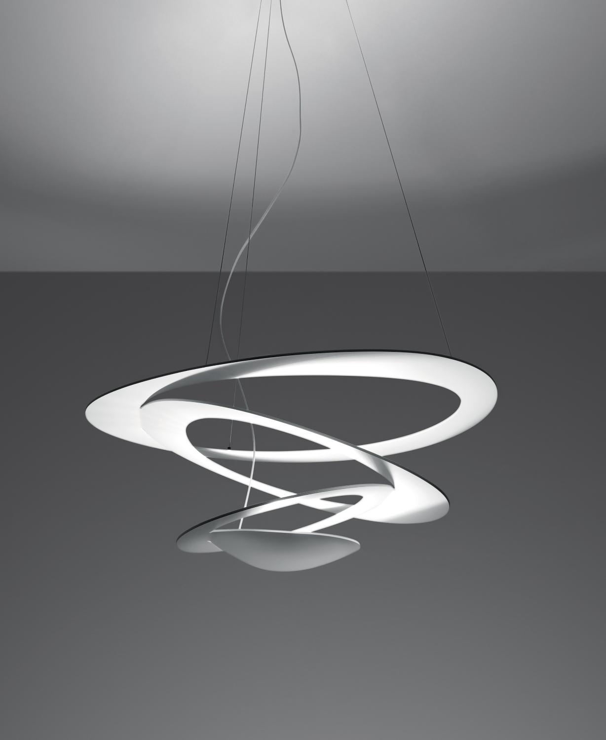 Artemide Licht Pirce Mini Sospensione Led-Pendelleuchte-Weiß-Mit Led (3000K)-Push Dimmbar - Bild 4